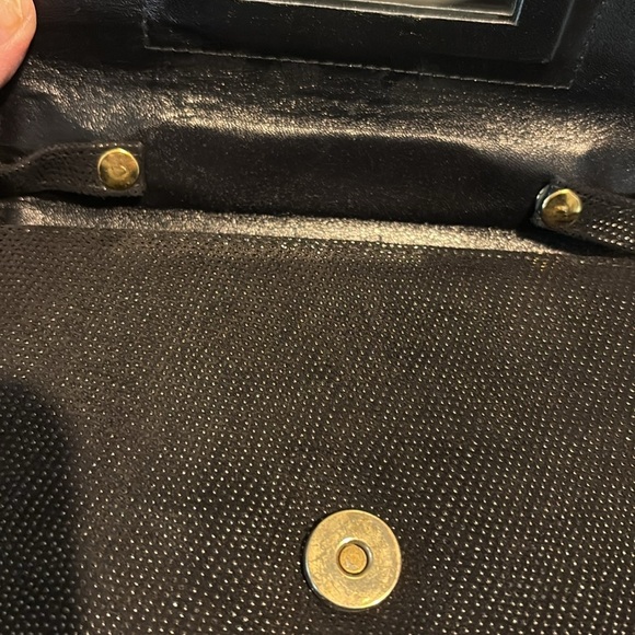 Donald Pliner  Crossbody bag  envelope style   piled leather/patent leather NWOT - Picture 15 of 15